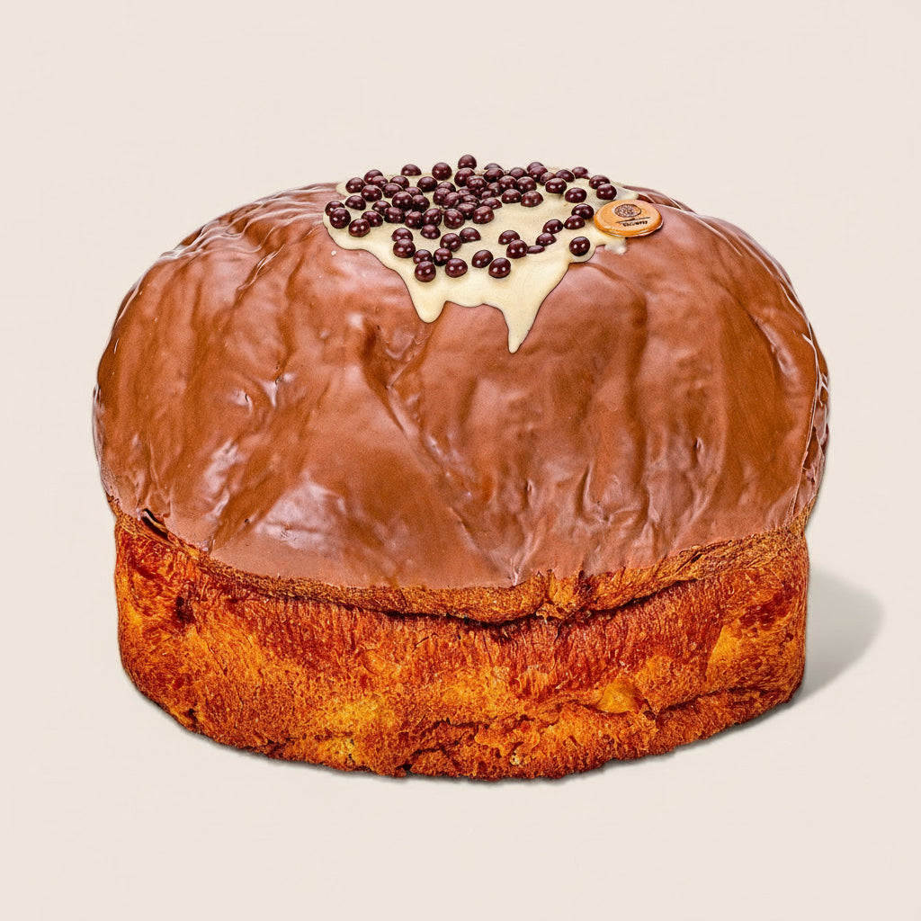 Panettone artigianale Speciale Nocciolatte, con vasetto di crema spalmabile Gran Nocciola IGP