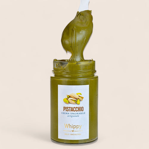Spalmabile al pistacchio, gustosa crema spalmabile al gusto pistacchio in vasetto da 220g