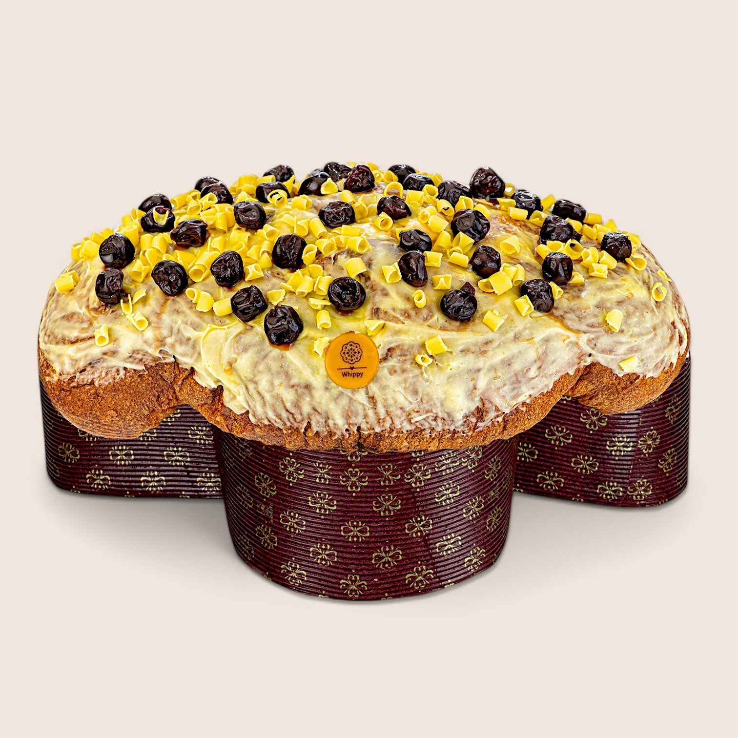 Colomba artigianale Amarena stregata, farcita con amarene candite e crema pasticcera