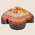 Artisanal Hazelnut & Milk Colomba, with a jar of artisanal Piemonte IGP Hazelnut spread
