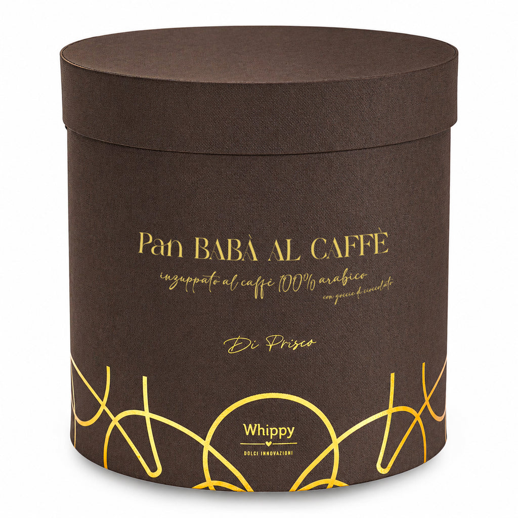 Pan Babà Espresso Napoletano,dolce lievitato inzuppato con caffè Arabica